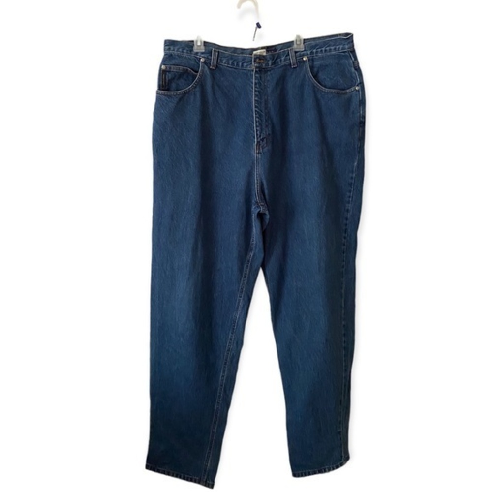 Faded Glory Jeans Women’s Size 22 Tall Relaxed Fit Button Fly‎ Zip Blue